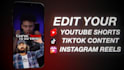 edit short form video for tiktok, reels and youtube shorts