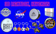 design 3d lightbox, 3d logo, keychain, coaster ,3mf for printing stl in 24 hours