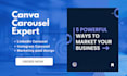 design canva carousel, editable canva template linkedin instagram carousel