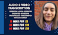transcribe and timestamp your podcasts and youtube videos