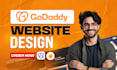 design or redesign godaddy website professionally with godaddy builder