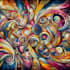 create abstract geometric digital art