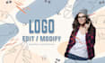 do refresh, edit, modify, and redesign your exiting logo