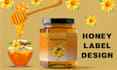 do eye catching honey jar and product label design