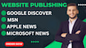 publish and rank your website on google discover
