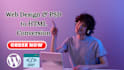 website design, dashboard design, and PSD to HTML conversion
