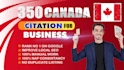 create canada local citations for google maps SEO ranking