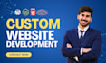 create custom website development full stack web developer build website design