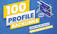 create 100 high da dr profile backlinks white hat manual link building