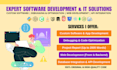 develop software, web apps, debug, and fix coding errors in python, java, mern