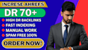 incrrease domain rating dr50 dr70 ahrefs dr