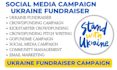 do social media campaign ukraine fundraiser, crowdfunding promotion