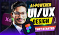 do ai uiux website design, apps, landing pages, wireframe in figma