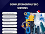provide complete monthly SEO service for top google ranking