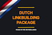 do dutch SEO backlinking for 1 year