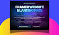 develop a high converting luxury framer website or framer landing page