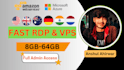 create lightning fast rdp with 30 days warranty and full admin access