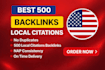 do high quality 500 backlinks local citations for local seo