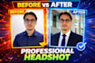 make professional headshot, portrait and photo retouching