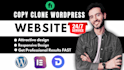 copy clone website and copy clone wordpress website
