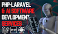 develop custom ai software, PHP laravel websites and ai chatbots