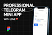 build a fast and custom telegram mini app with reactjs