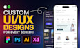 do figma UI UX website design mobile app design and saas UI UX design