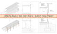do section details, 2d and 3d construction details