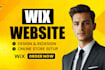 build a professional wix website