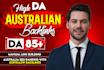 boost australia SEO ranking high da 90 australian backlinks