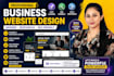 design business website with modern elements on hostinger