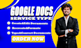create, edit, format, and design documents in  google docs