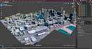 convert google maps 3d models into graphics, blender, obj, stl