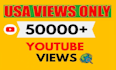 add 50k organic youtube video views from usa
