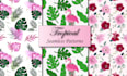 design seamless tropical pattern design