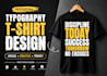 create modern typography t shirt design