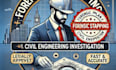 forensic plan stamping, construction civil engineering investigation