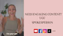 make a spokesperson video, review, ugc