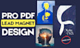do pdf lead magnet design, ebook design, activity book, canva freebie template