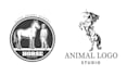 create hand drawn animal horse logo