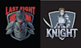 design mascot knight helmet logo