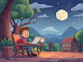 draw a digital cartoon illustration