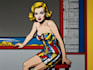draw a retro pop art roy lichtenstein style