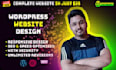 design modern wordpress website using elementor