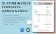 create professional invoice templates in canva and excel