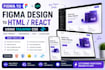 convert figma to react js, figma to html css, responsive website
