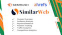 execute ahrefs,semrush,similarweb analysis, SEO audit