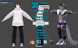 do custom 3d vr chat avatar vrc character vroid model vtuber furry anime nsfw