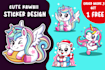 draw cute sticker design