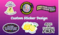 create cute customized stickers with illustration